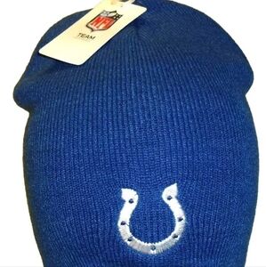 Indianapolis Colts Mens Adult Vintage Blue Beanie Winter Hat New Nfl